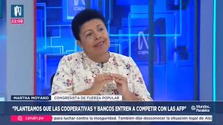 Entrevista a la congresista Martha Moyano [upl. by Endo615]