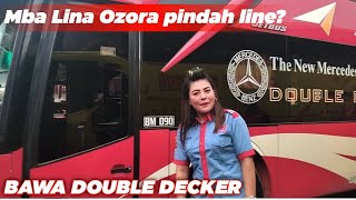 DRIVER CANTIK AGRA MASLINA OZORA DRIVER BUS AGRA MAS PINDAH LINE SPESIAL BAWA DOUBLE DECKER BM090 [upl. by Nallad920]