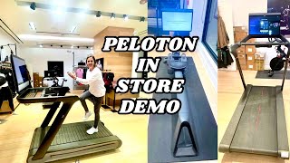 PELOTON IN STORE DEMO  TREAD TREAD PLUS BIKE AND ROWER [upl. by Nyliak]