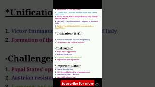 Unification of italy  Role of Mazzini Cavour and Garibaldi  World History  UPSC  claa10 board [upl. by Artinad]