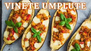 Vinete umplute cu legume și mozzarella la cuptor  rețetă simplă și delicioasă pentru prânz sau cină [upl. by Hnim]