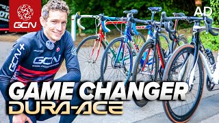 50 Years Of DuraAce From Outsider To Cycling Domination [upl. by Airretnahs]