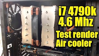 i7 4790k 4600 Mhz Overclock  NH D15S FANS INDUSTRIAL [upl. by Mcclenaghan397]