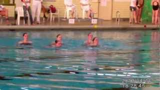 Synchronschwimmen TSV E Karlsfeld DAKM 2012 2Platz Juniren Freie Kür [upl. by Ytineres]