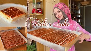 كيكة تريلتشي التركية مع صوص الكراميل، احلى كيكة trileçe cake [upl. by Annavaj]