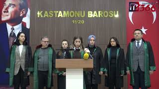 Kastamonu Barosu kadına yönelik şiddeti kınadı [upl. by Gurl]