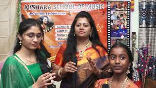 Ramachandraya janaka raaajaja manoharaya by Akshara School of Music students [upl. by Nevet]