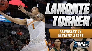 Tennessee basketball Lamonte Turner scores 19 points to lead Vols in win [upl. by Eecram528]