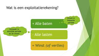 Exploitatierekening [upl. by Ttekcirc]