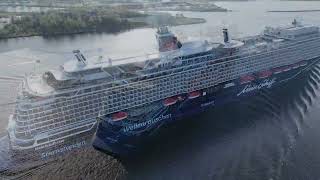 Mein Schiff 7 IMO 9851189 Departure Freeport of Riga [upl. by Gollin]