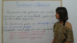 Aula 13 Homônimos Parônimos e Acento Diferencial [upl. by Adnohsal]