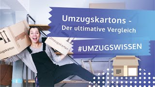 Welchen Umzugskarton Der ultimative Vergleich  Umzugswissen  muvora 2019 [upl. by Ykceb]