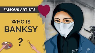 BANKSY The Anonymous and Mysterious Graffiti Artist  Biography  Speedpaint [upl. by Elletnohs442]