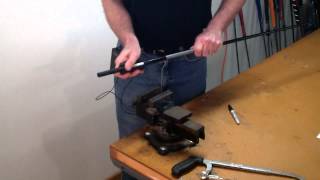 How To Assemble a Custom Golf Club Part 8  How To Cut A Golf Shaft To Length [upl. by Draned569]