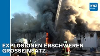 Brand im Autohaus Rolf in Wiesmoor [upl. by Ahseyt]