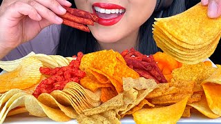 ASMR CHIPS 12 DIFFERENT FLAVORS EXTREME CRUNCH No Talking  ASMR Phan [upl. by Afnin]