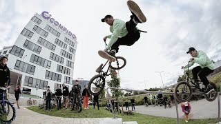 Street BMX Jam in Tallinn Estonia [upl. by Anirual634]