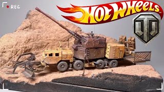 WOT 坦克世界 Artillery Ultimate Stitch Monster with missile launcher amp PLZ05 Howitzer  Hot Wheels [upl. by Esir766]