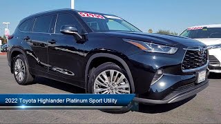 2022 Toyota Highlander Platinum Sport Utility Stockton Lodi Manteca Sacramento [upl. by Nnyleitak573]