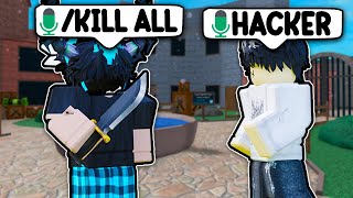 TROLLING With ADMIN COMMANDS In MM2 VOICE CHAT Murder Mystery 2 [upl. by Paluas486]