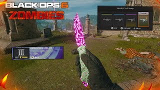 THE TIER 5 LEGENDARY TRIPLE PACKAPUNCHED KNIFE Black Ops 6 Zombies [upl. by Ayimat]