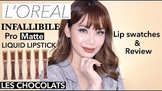 REVIEW JUJUR LOREAL INFALLIBLE pro matte liquid lipstick [upl. by Yrrej321]