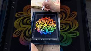 Beautiful Art 😍🩵 satisfying art mandalaart procreate youtubeshorts colors trending [upl. by Isiad]