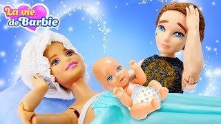 La poupée Barbie a accouché d’une fille Vidéo en français sur la vie des poupées [upl. by Assyli729]