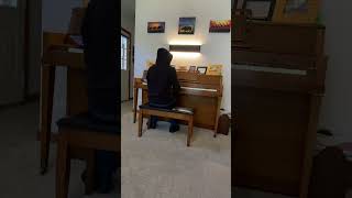 Pirates of the Caribbean theme song on piano one handed [upl. by Johnna216]