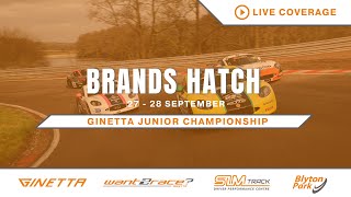 2024 Ginetta Junior Championship  Brands Hatch  Round 23  LIVE [upl. by Marlane814]