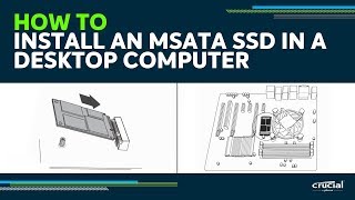 How to Install an mSATA SSD in a Desktop [upl. by Nylitsirk]