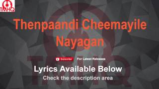 Thenpaandi Cheemayile Karaoke with Lyrics Nayagan [upl. by Domph]