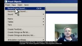 Multimedia on the Web  Sound Analysis with Praat I [upl. by Arakaj]