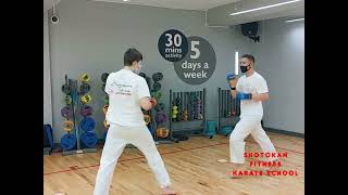 Shotokan Karate Advanced Sparring Techniques  Usu 🙇‍♂️🥋 [upl. by Airamanna]