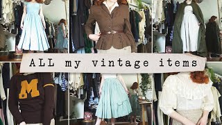 Trying on ALL of My Vintage Clothes [upl. by Duncan]