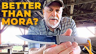 50 Bushcraft Knife Better Than Mora Condor Terrasaur Review [upl. by Thora]