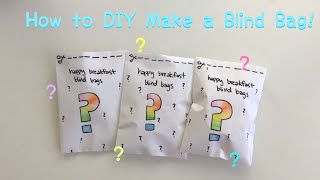 DIY Blind Bag  Easy and Cute [upl. by Akenahc]