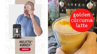 ☕️💛 Golden Cúrcuma Latte con la cafetera superautomática Melitta Avanza  RECETA FÁCIL [upl. by Wong]