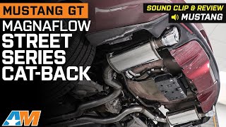 20152017 Mustang GT Magnaflow Street Series CatBack Exhaust with Polished Tip Sound Clip amp Review [upl. by Jabin]