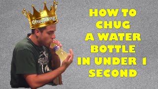 How to Drink a Water Bottle in Under 1 second [upl. by Erbas]