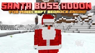 Santa Boss Addon  Minecraft Bedrock Engine [upl. by Aneekal]