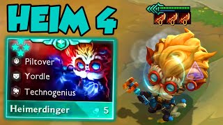 TFT SET 9 HEIMERDINGER 4 STAR ⭐⭐⭐⭐ [upl. by Krystle]