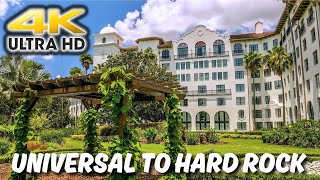 Scenic Universal Orlando Walking Path from Park To Hard Rock Resort [upl. by Norak]