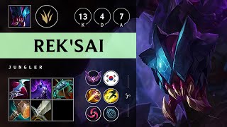 RekSai Jungle vs Skarner Rampage  KR Master Patch 1418 [upl. by Calle315]