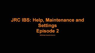 2 Help Maintenance Settings JRC JAN9201 ECDIS [upl. by Eidnak]