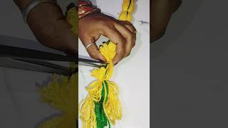 Diwali Special Diywoolen Toran Designtoran diycrafts diydiwali diwalidiyshorts viralvideo [upl. by Lorenzana]