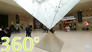 Underneath 360 Davinci Code Louvre Pyramid [upl. by Finbar]