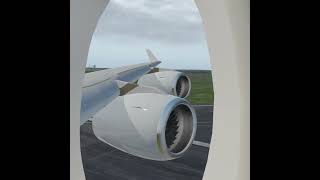 Airbus A380 Rejected Takeoff in Passenger View aviation aviationgame airplanesimulator [upl. by Noman353]