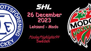 LEKSAND VS MODO  26 DECEMBER 2023  HIGHLIGHTS  SHL [upl. by Eremehc]