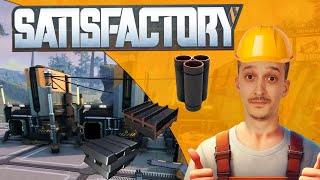 Production dAcier  Tuyaux et Poutres en Acier en Place  🏭  Satisfactory  EP5 [upl. by Odrawde]